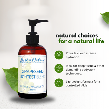 Grapeseed Lightest Blend Massage & Body Oil