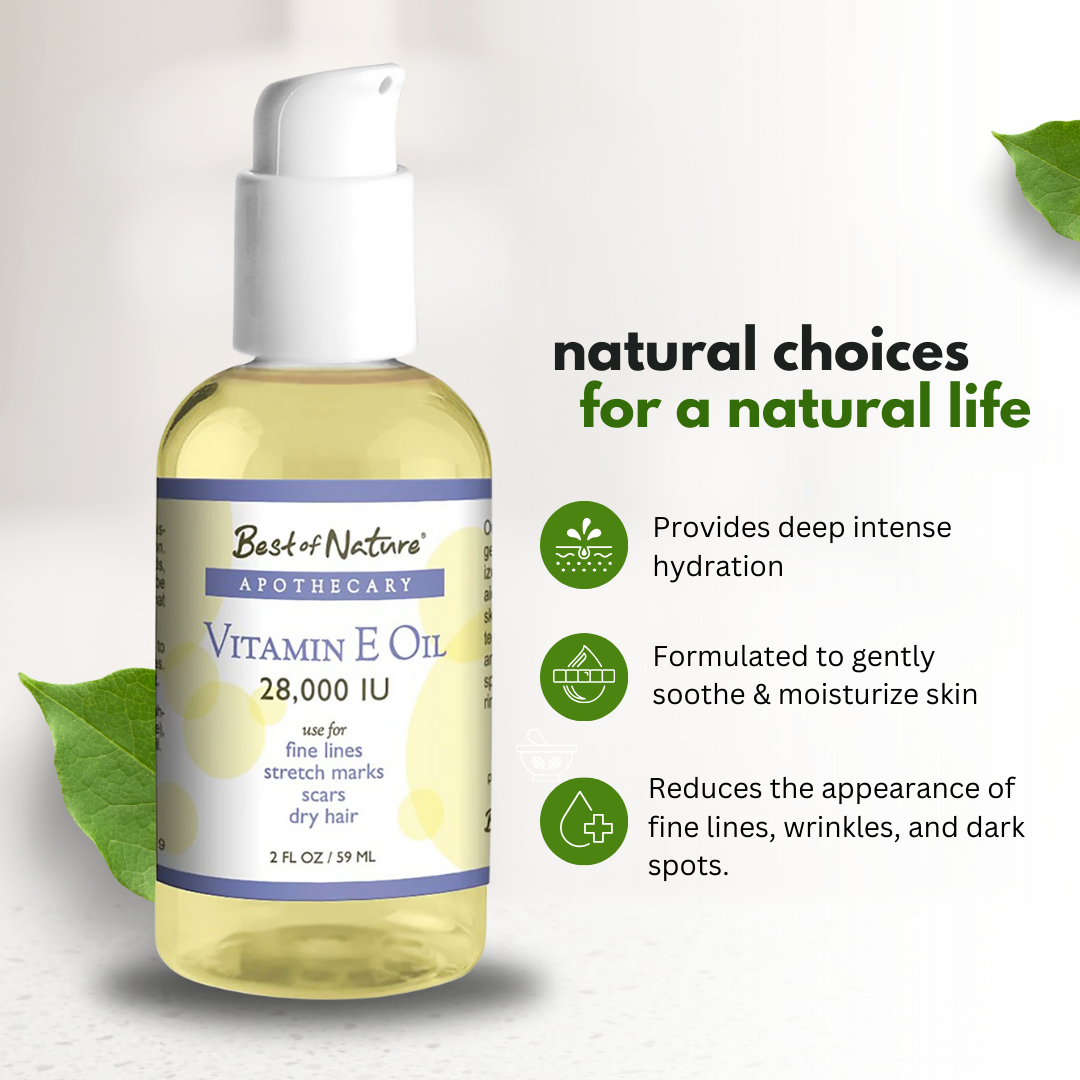 100% Natural Vitamin E Oil - 28,000 IU