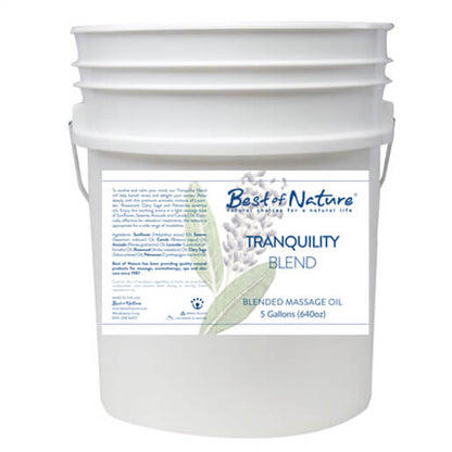 Tranquility Blend Massage and Body Oil 5 gallon pail