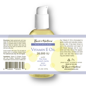 Vitamin E Oil - 28,000 IU - 100% Natural