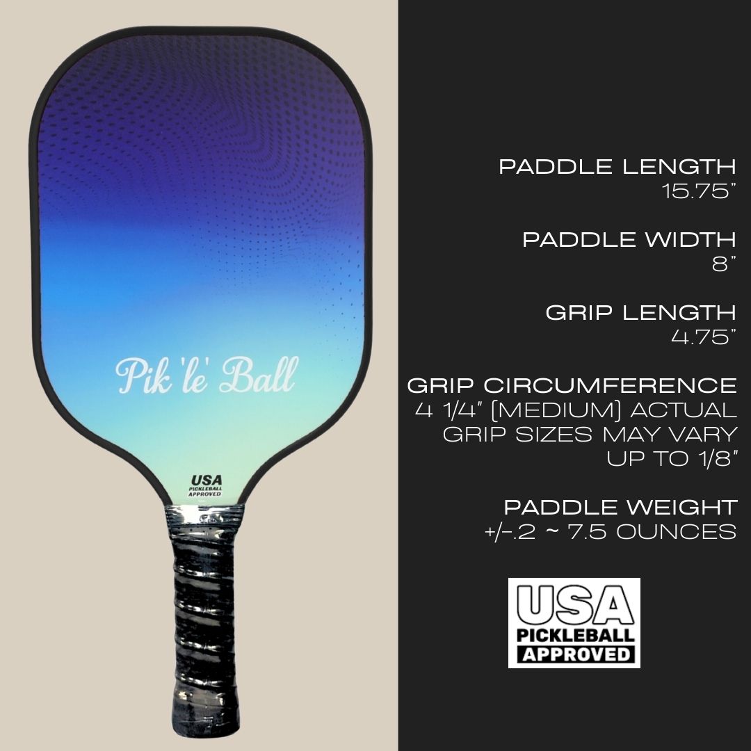 Pinnacle Pro Carbon Fiber Paddle by Pik'le'Ball, USAPA Approved - Eligible for Dropship and Wholesale Program